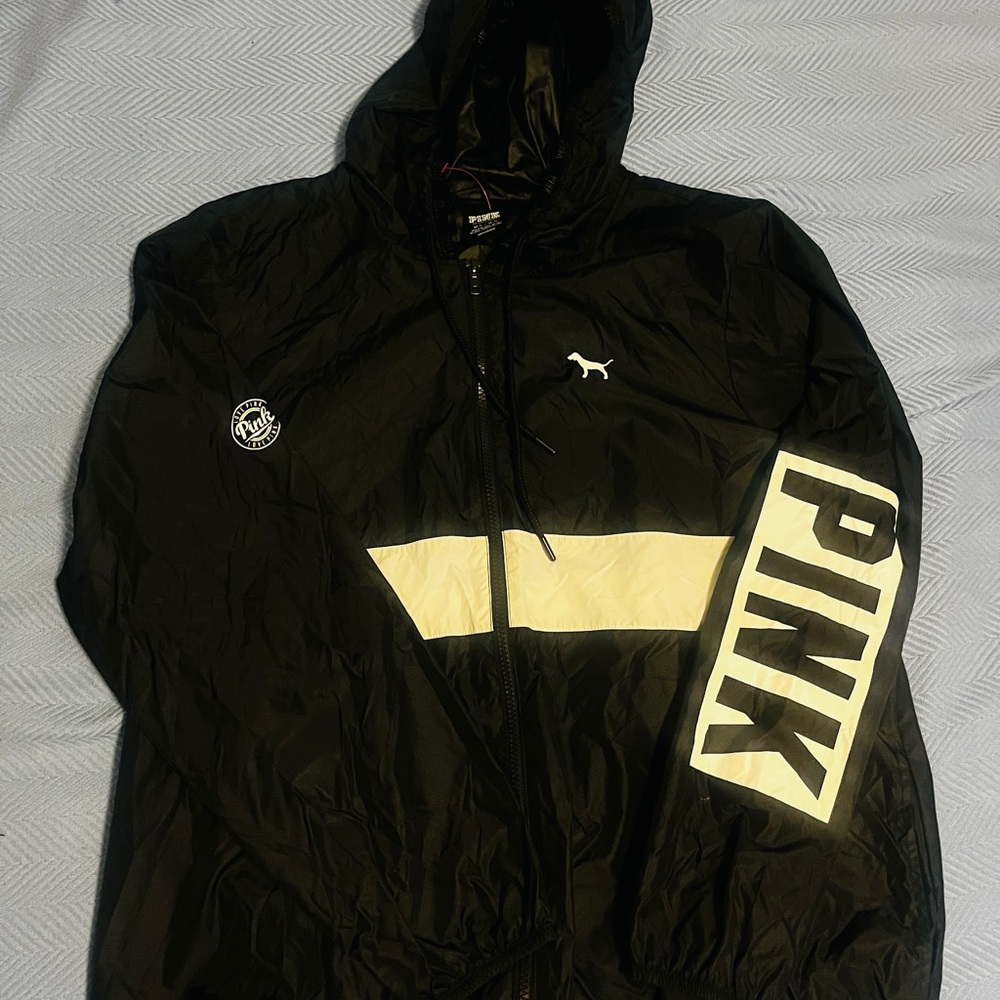 PINK Victoria's Secret Black and White Men's Jacket